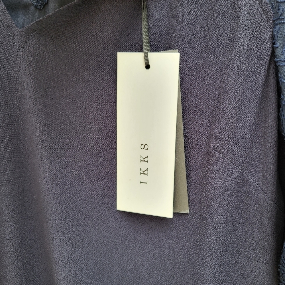 Elegant IKKS blue dress New with tags - Picture 9 of 10